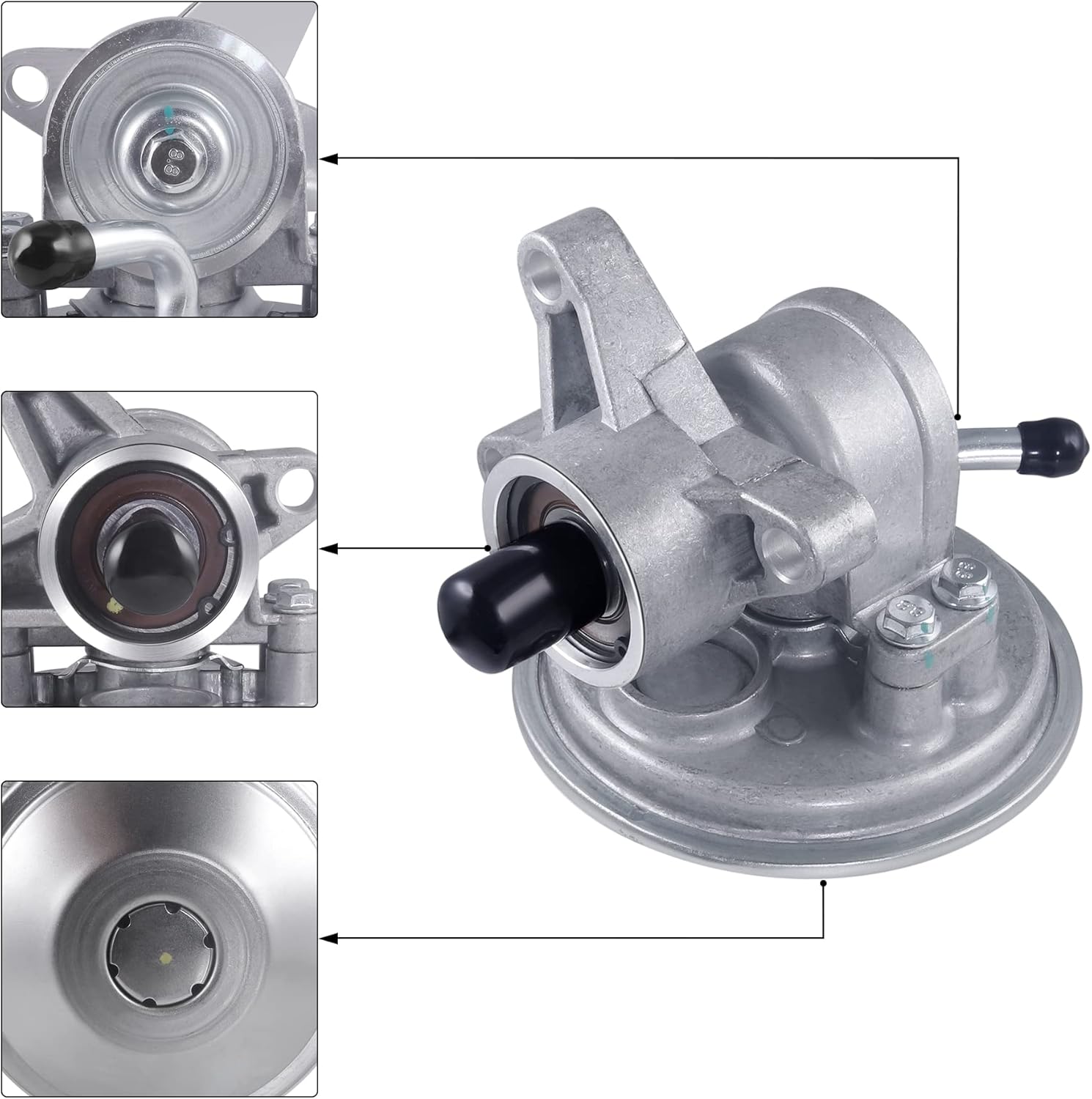 904-806 Mechanical Vacuum Pump for 1994-1995 Ford Truck E-150 E-250 E-350 F250 F350 4.9L L6 Engine /5.0L 5.8L 7.3L 7.5L V8 Engine Gas