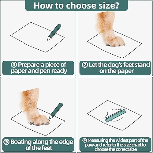 Miniatura 7 de Hcpet Botas transpirables para perros para pavimento caliente, resistentes al calor con correas reflectantes, protectores de patas para cachorros al