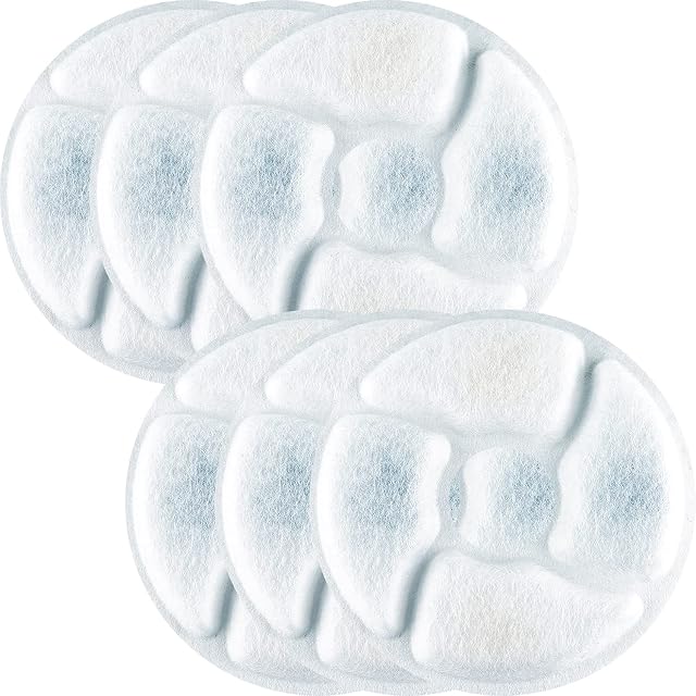 BPS 6Pcs Recambio de Filtros de Carbón para Fuente de Agua para Perros Gatos 2.5L Bebedero BPS-5580 * 6