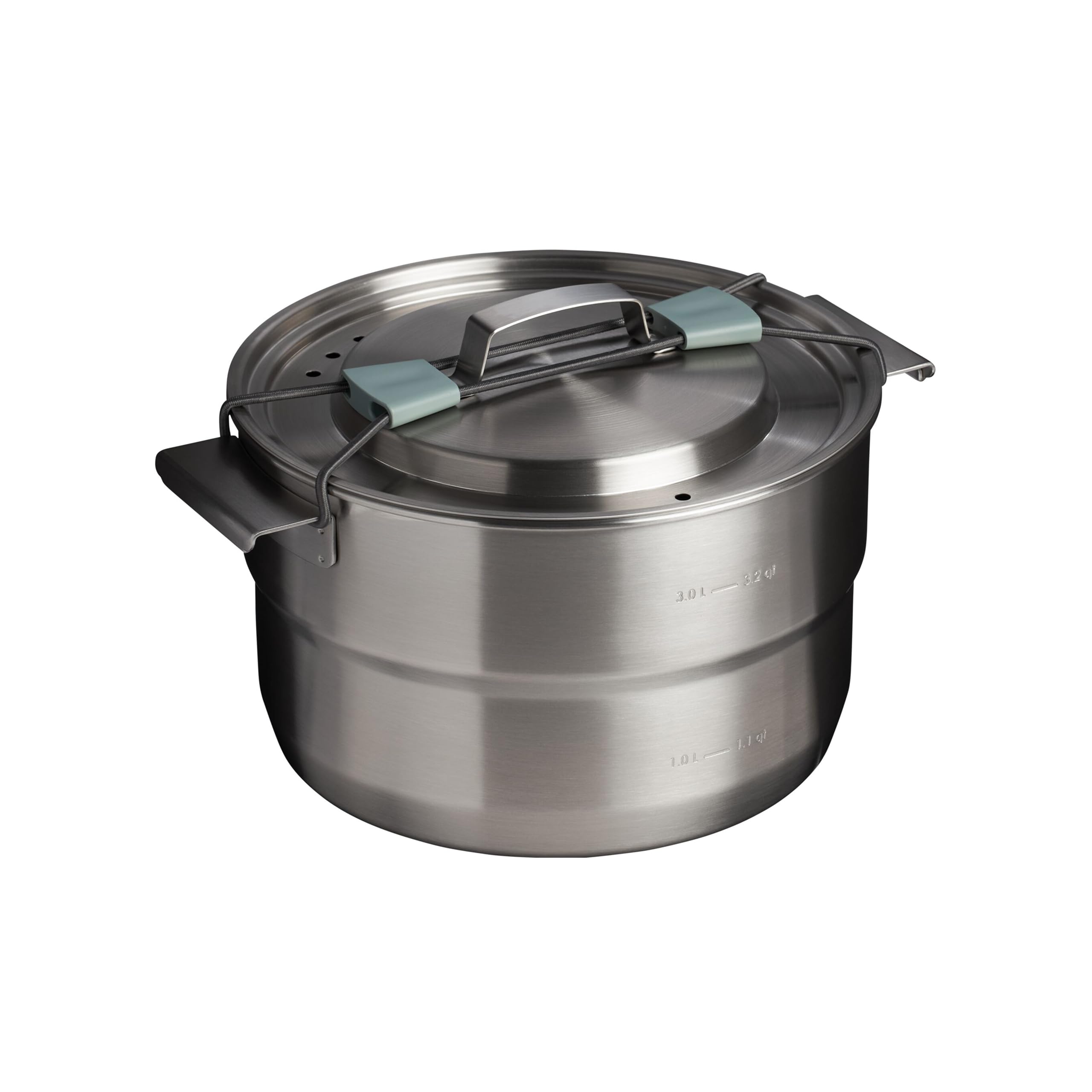 Stanley 1913 Wildfare Full Serve Cookset 3.78L - Shale/Charcoal | Edelstahl-Camp-Kochset - Packbar - Spülmaschinenfest - BPA-frei - Für Camping und Wandern