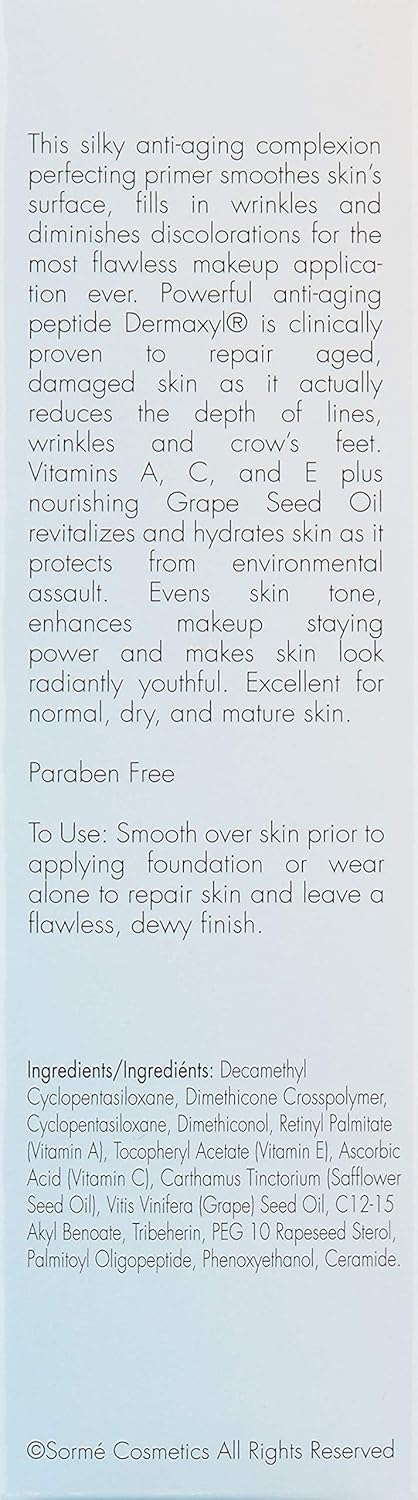 Sorme Fresh Start Under Foundation Makeup Enhancer | Anti-Aging Makeup Primer for Mature Skin | Hydrating Primer for Normal & Dry Skin | 25 ml Face Primer for Makeup | Primer Face Makeup with Dermaxyl : Beauty & Personal Care