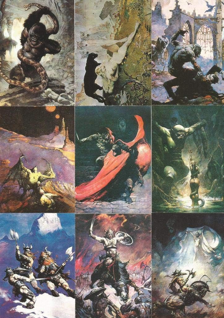 Frank FRAZETTA Series 1 Complete 90 Fantasy Art Trading Card Set COMIC IMAGES 1991 : Arts, Crafts & Sewing