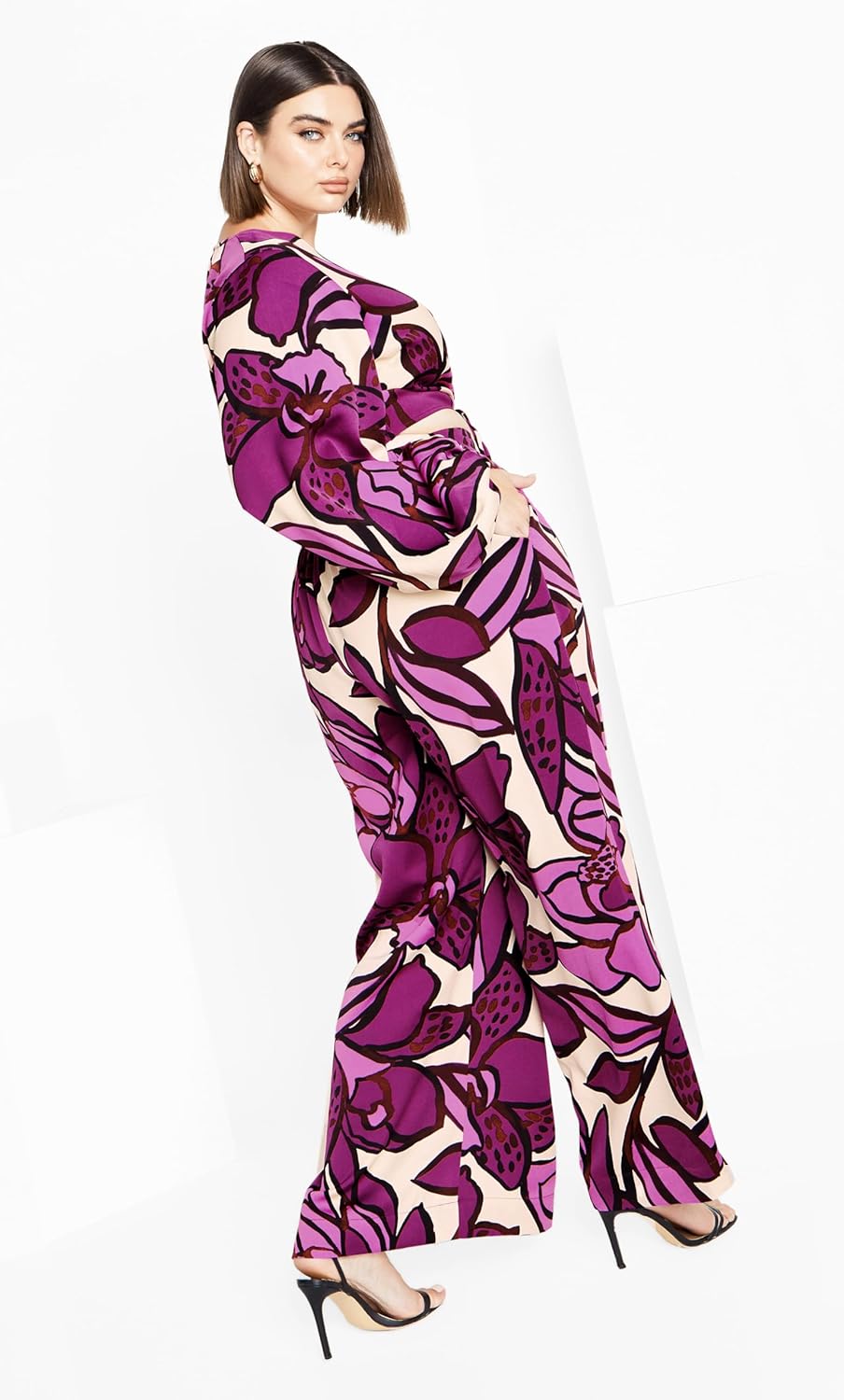 City Chic Women's Apparel Women's Fiesta Print Pant - Image 3