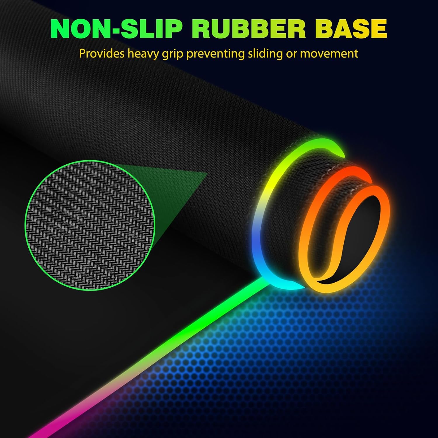 AIMSA Wireless Charging RGB Gaming Mouse Pad 15W, Extended LED Desk Mat Protector 800x300x4MM, 14 Light Modes Extra Large Mousepad Non-Slip Rubber Base Desk Mat, Cool Black
