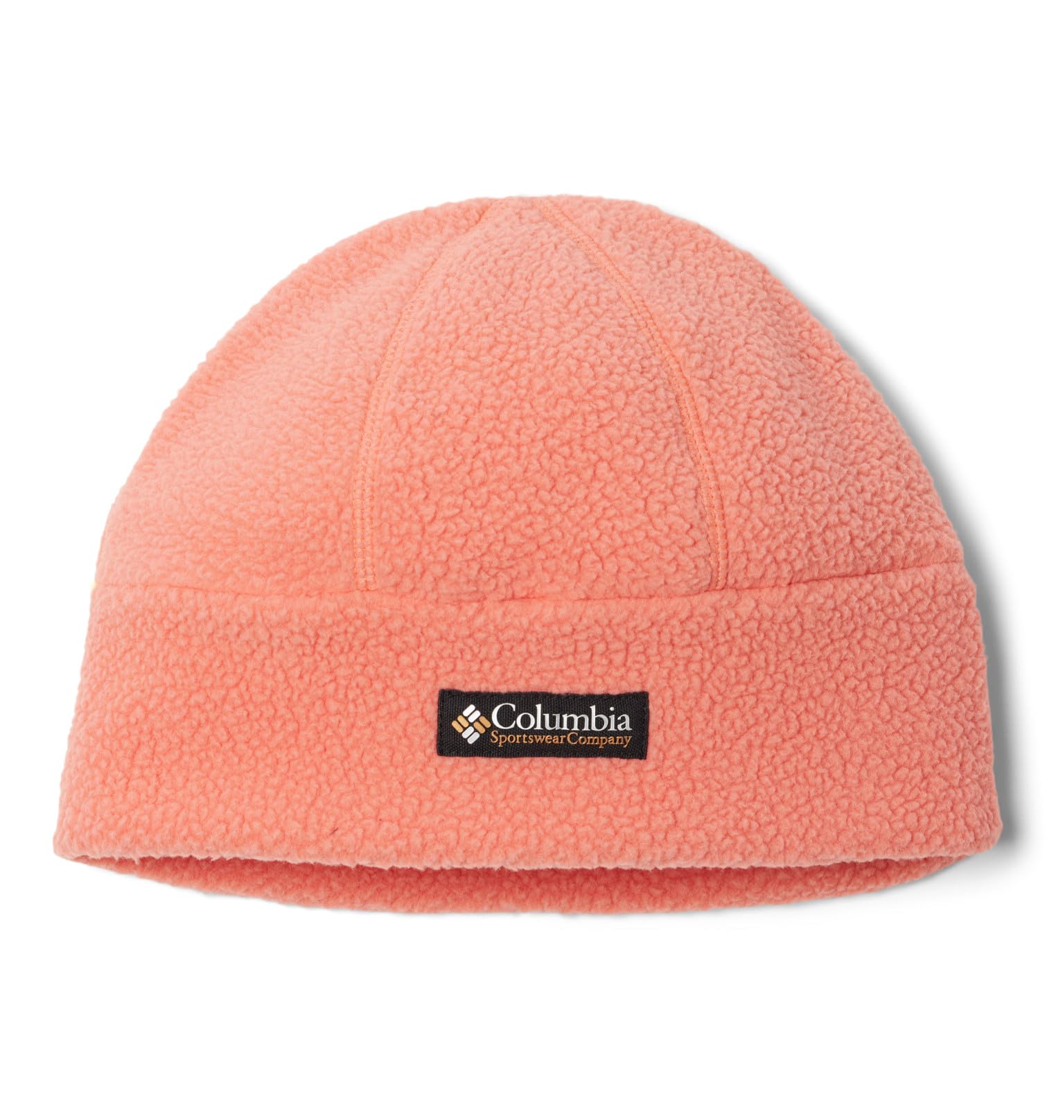 Columbia Women's Helvetia Sherpa Beanie Hat, Faded Peach, X-Large
