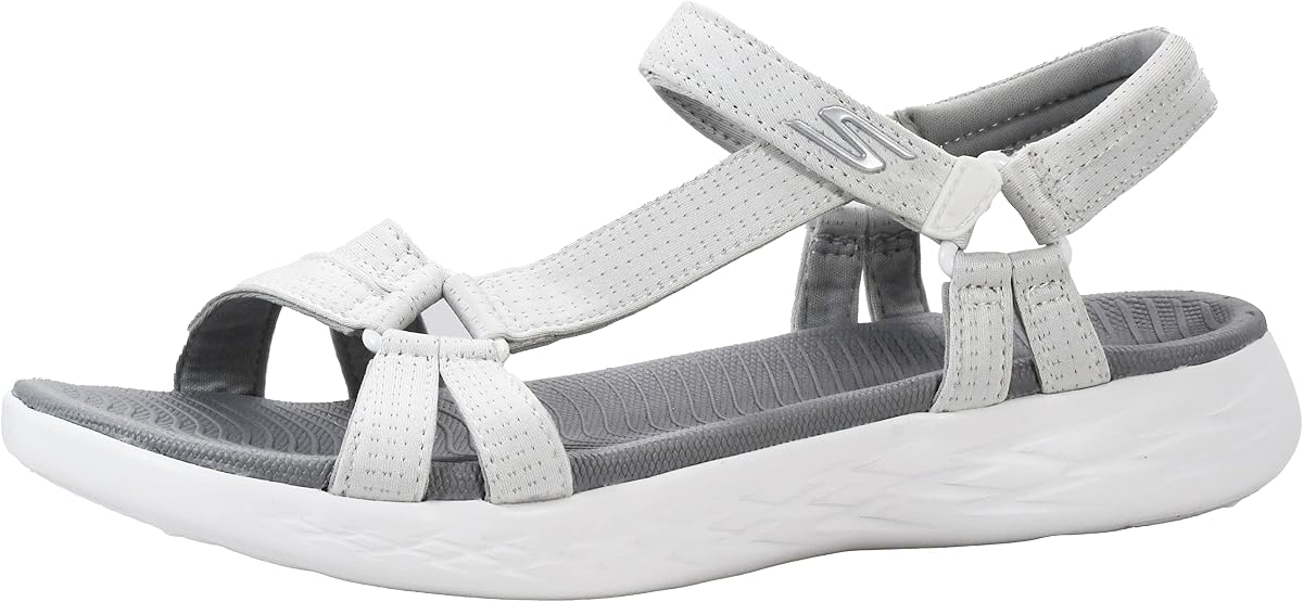 Skechers On-The-go 600-Brilliancy Sport Sandalia para mujer | Informal, Acolchado 5GEN, Goga Mat refrigerado por aire, Lavable a máquina, Vegano, Sandalia de río