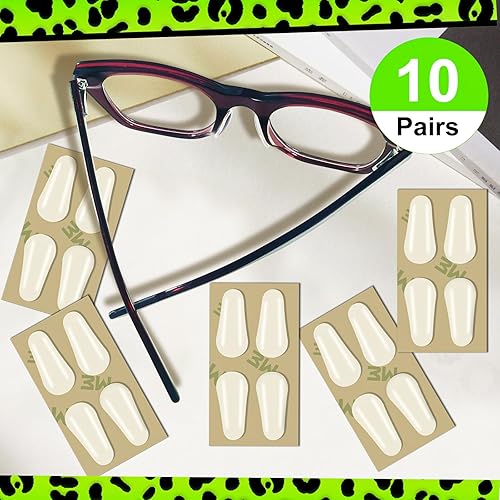 Miniatura 5 de Almohadillas de silicona ultrafinas de 0.06 pulgadas para lentes, almohadillas de nariz de repuesto adhesivas antideslizantes, con respaldo súper