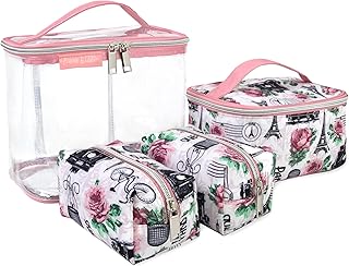 Emma & Chloe Juego de 4 neceseres para cosmét...