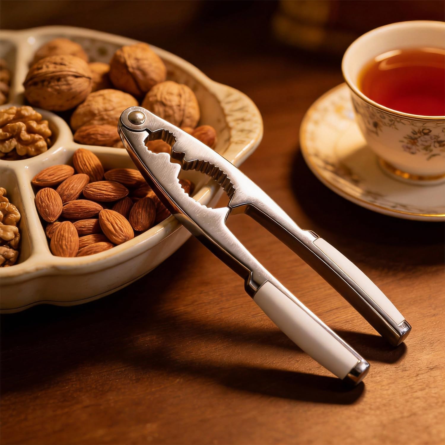 Nut Crackers for All Nuts Nutcracker Tool Ergonomic Pecan Shell Cracker Walnut Clip with Non-slip Handle Kitchen Tools for Easy Shelling for Walnuts Pecans Pistachio Seafood Lobster Crab Leg and More