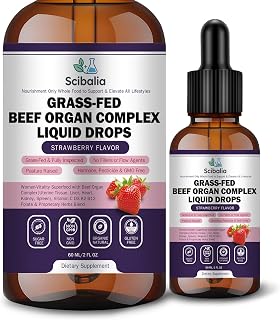 Beef Organ Supplement for Women, Advance 5 Beef Organ Complex Liver Kidney Heart Spleen Uterus Tissue for Hormone Harmony, Grassfed Primal Female-Focus Liquid Drops Potency Than Capsules