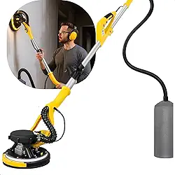 Lixadeira de Teto e Parede 850W Telescópica com LED e Sucção Automática - Alta Potência e Acabamento Profissional - Pratiarejo® (Preto 220v)