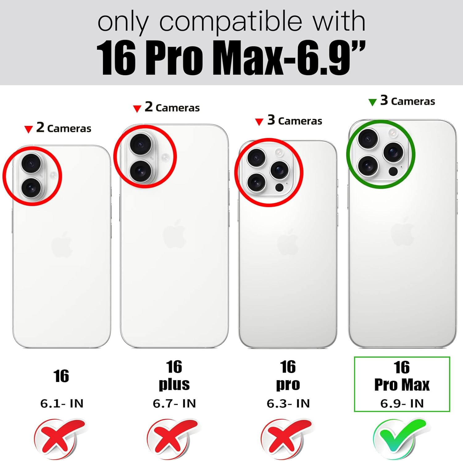 TOOVREN Phone Case for iPhone 16 Pro Max Case with Wallet Strap Lanyard Case fits Phone 16 Pro Max Wallet Case with Card Holder Stand Leather Cover Adjustable for Women & Men 6.9 Inch Black - Image 2