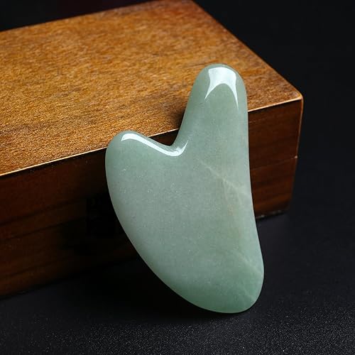 Miniatura 6 de Rosenice Herramientas de masaje de aventurina para raspar masaje, tabla de piedra natural, piedra de guasha para SPA acupuntura