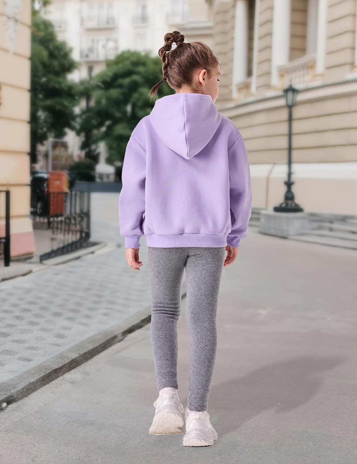 Girls Hoodies Fleece Long Sleeve Oversized 5-14Y - Image 3