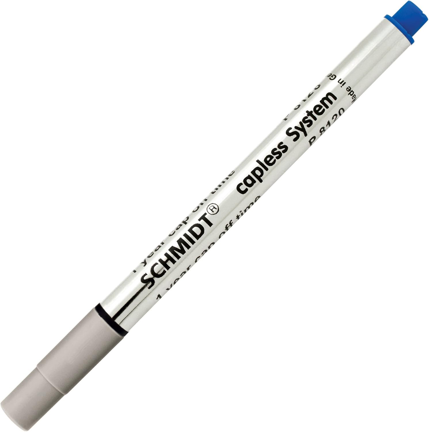 Schmidt P8120 Short Capless Rollerball Refill Broad Point 1.0mm, Blue, 2 Pack Blister (SC58134)