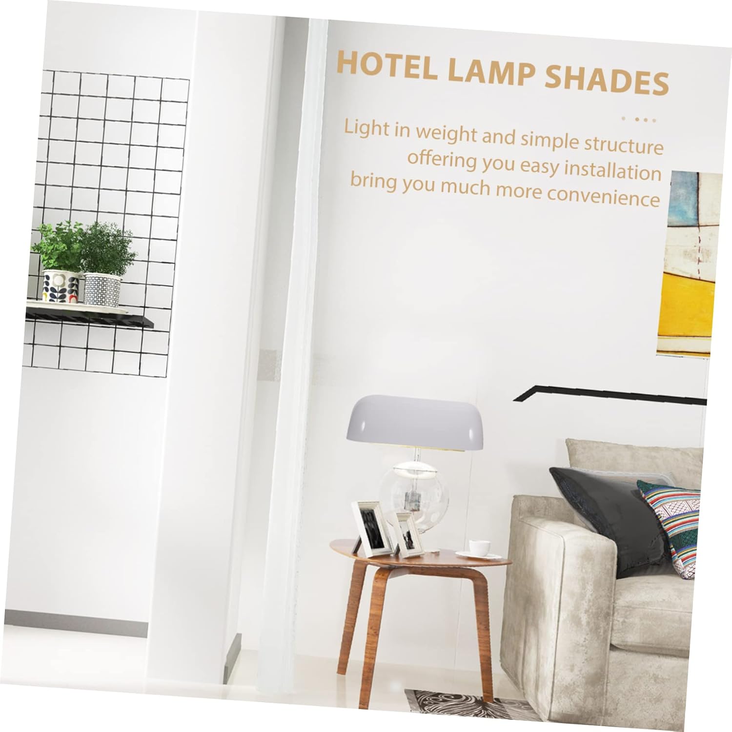 Desk Lamp Shade Replacement White Glass Easy Install Lampshades for Desk Lamp