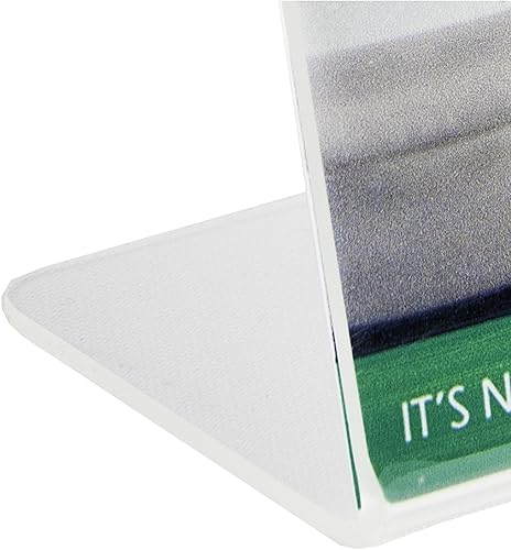 Miniatura 7 de Soporte de acrílico para letreros inclinados de 8.5 x 11 pulgadas - Portarretratos de plástico verticales de pie - Marco de fotos inclinado Lucite -