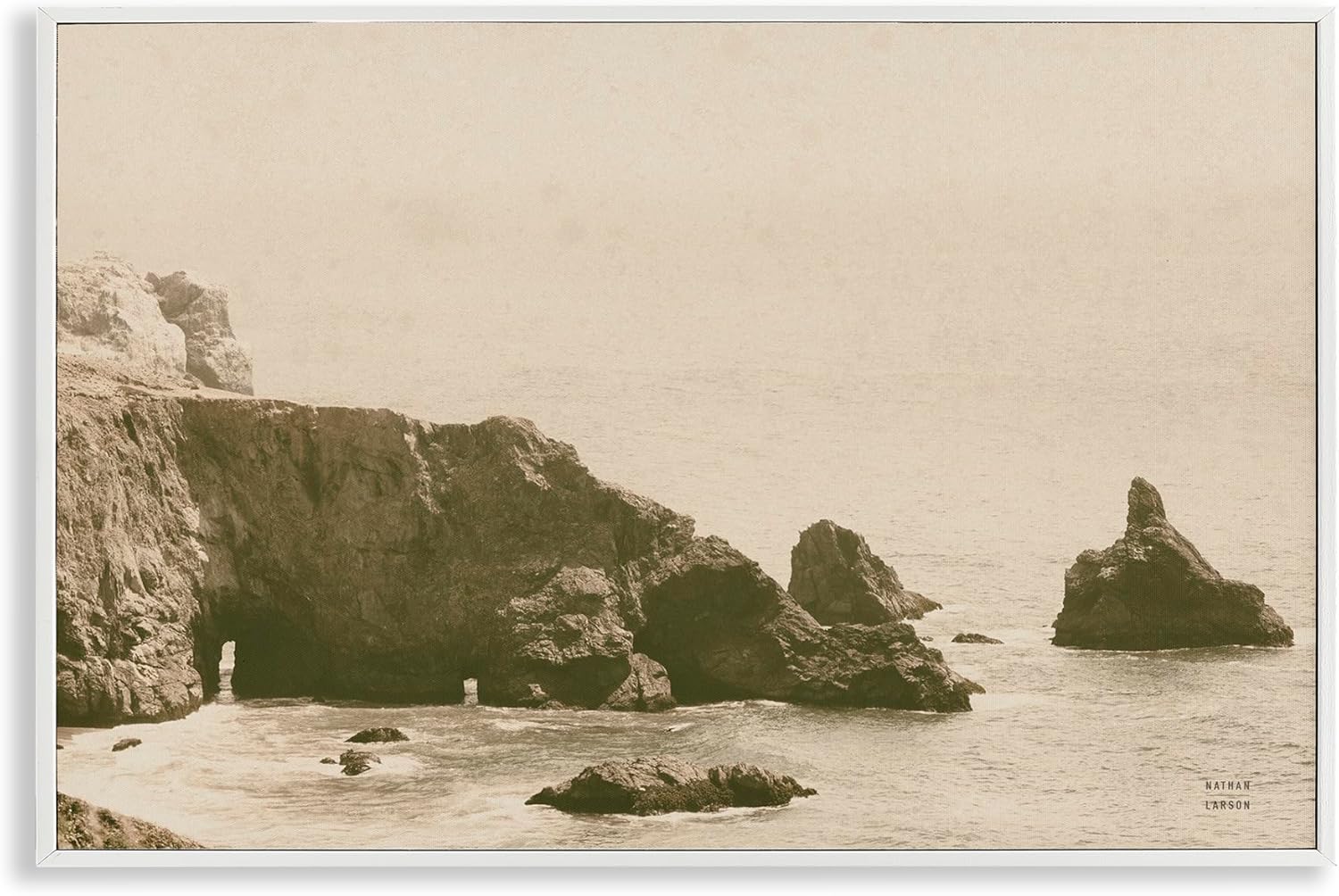 Stupell Industries Passing Through Cove Framed Giclee Art Design by Nathan Larson