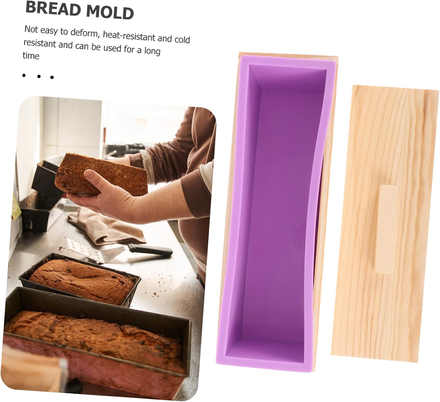 TIDTALEO 1 Set Bread Pan with Lid Reusable Toast Mold for Baking for Homemade Bread and Soap Storage and Sturdy Kitchen Essential