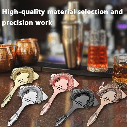 Miniatura 9 de Colador de cóctel, diseño de modelado Hawthorne Strainer-Rocket