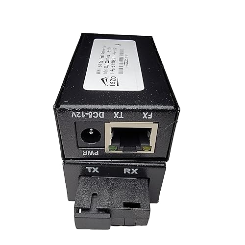 Miniatura 8 de iszo Transceptor Mini Gigabit, convertidor de medios, transceptor óptico AB, SC 1.25G, RJ45 101001000Mbps, 12.4 mi, tamaño pequeño, fibra a