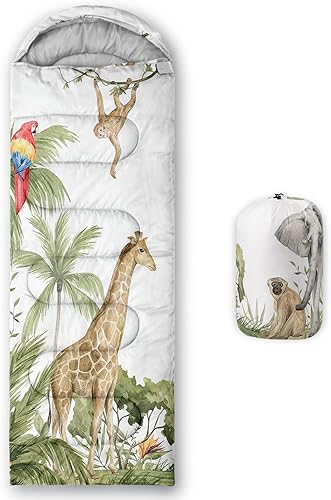 QOOMO Camping Sleeping Bags,3 Season Warm & Cool Weather,Lightweight,Waterproof Sleeping Bags for Adults & Kids Traveling,and Outdoors