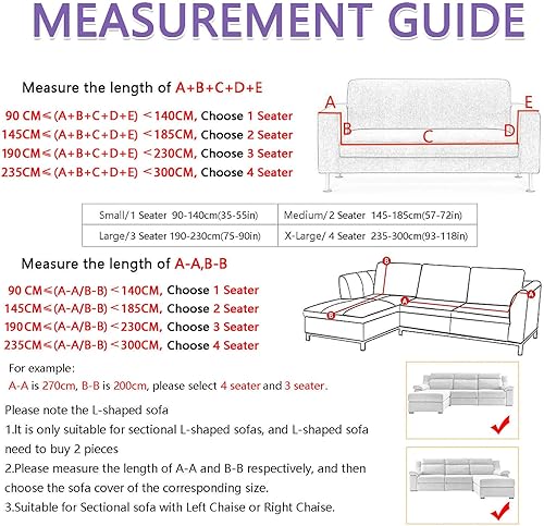 Miniatura 6 de Fundas de sofá para sofá de 3 asientos, funda de sofá suave para perros, antideslizante, lavable, tela elástica, protector de muebles con parte