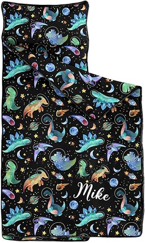 Miniatura 5 de Juego de colchonetas personalizadas para siesta estilo vaquero occidental con nombre, saco de dormir para niños, colchón personalizado para niños