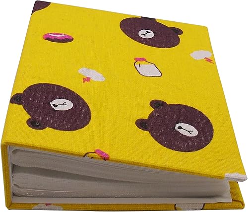 Miniatura 7 de Dankeler Álbum de fotos pequeño para niños, 100 bolsillos, estantería de 4 x 6 pulgadas, álbum de fotos de bebé, cubierta de lino deslizante para la