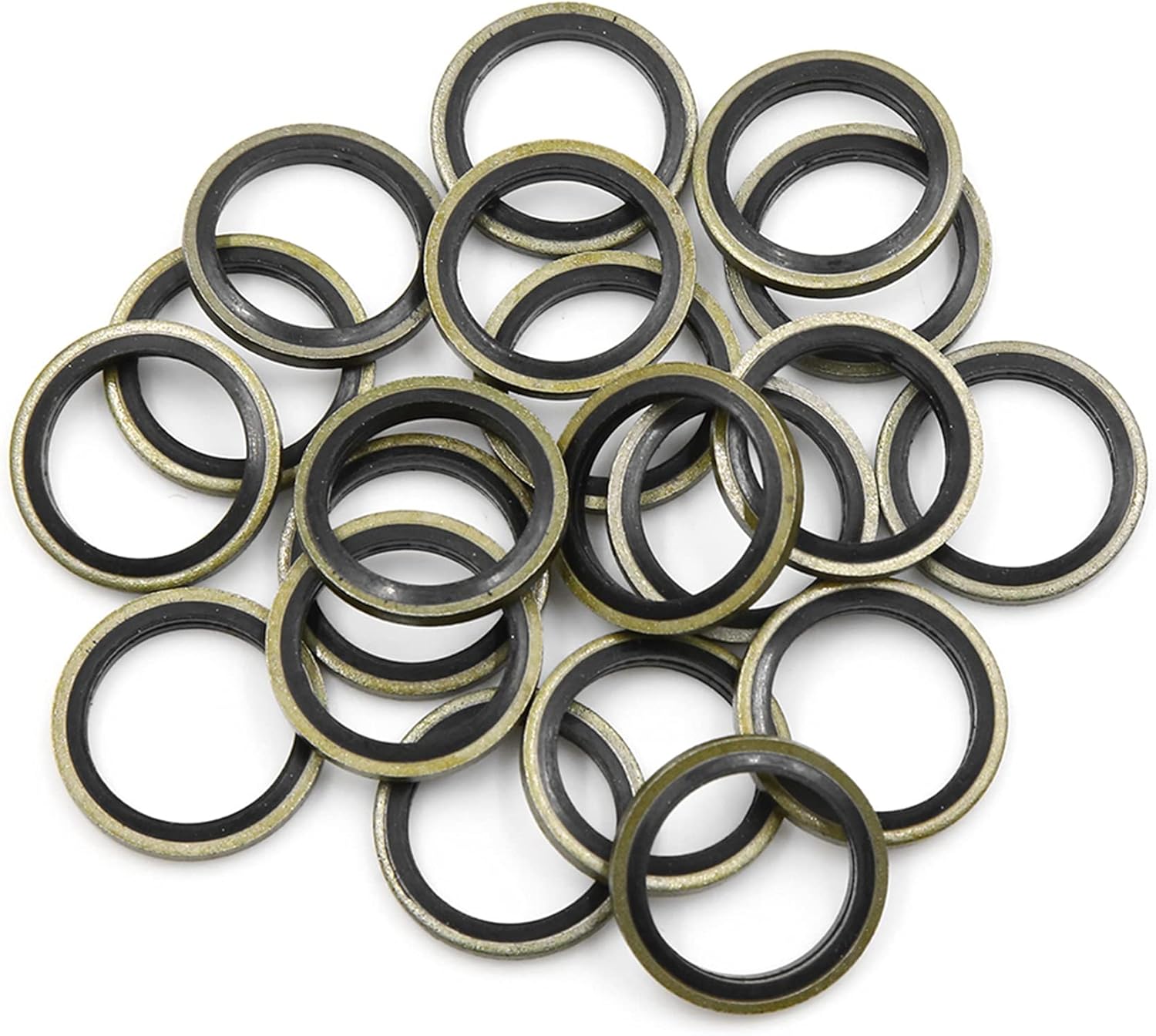 X AUTOHAUX 20pcs Engine Oil Crush Washers Drain Plug