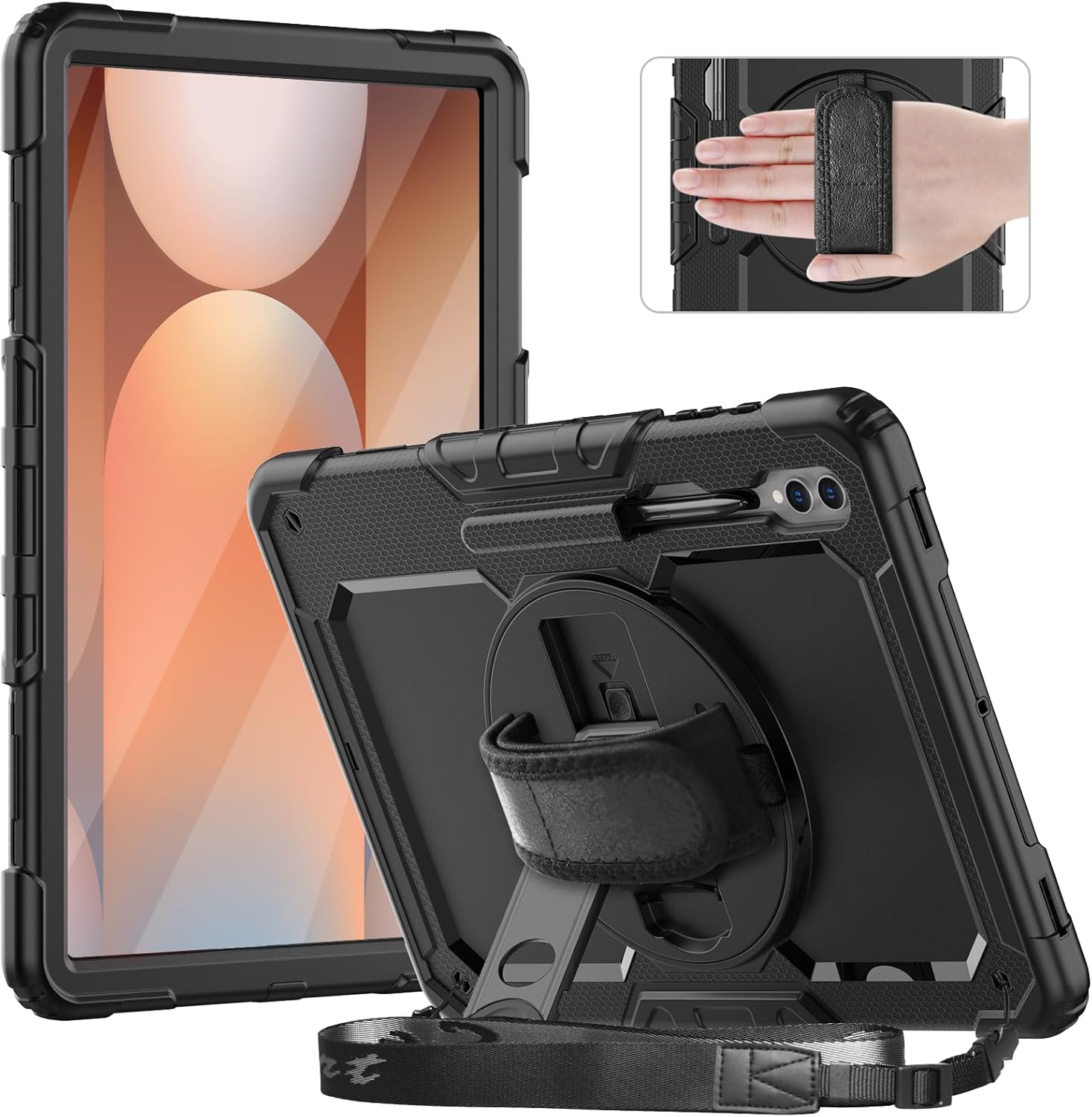 Timecity Heavy Duty Case For Samsung Galaxy Tab A 8.4 2020 - With Stylus Holder, Stand & Screen Protector