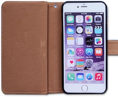 Miniatura 6 de Funda tipo cartera para iPhone 7 Plus/iPhone 8 Plus, Postal de la Torre Eiffel, funda multifuncional de piel con tapa y ranura para tarjeta de