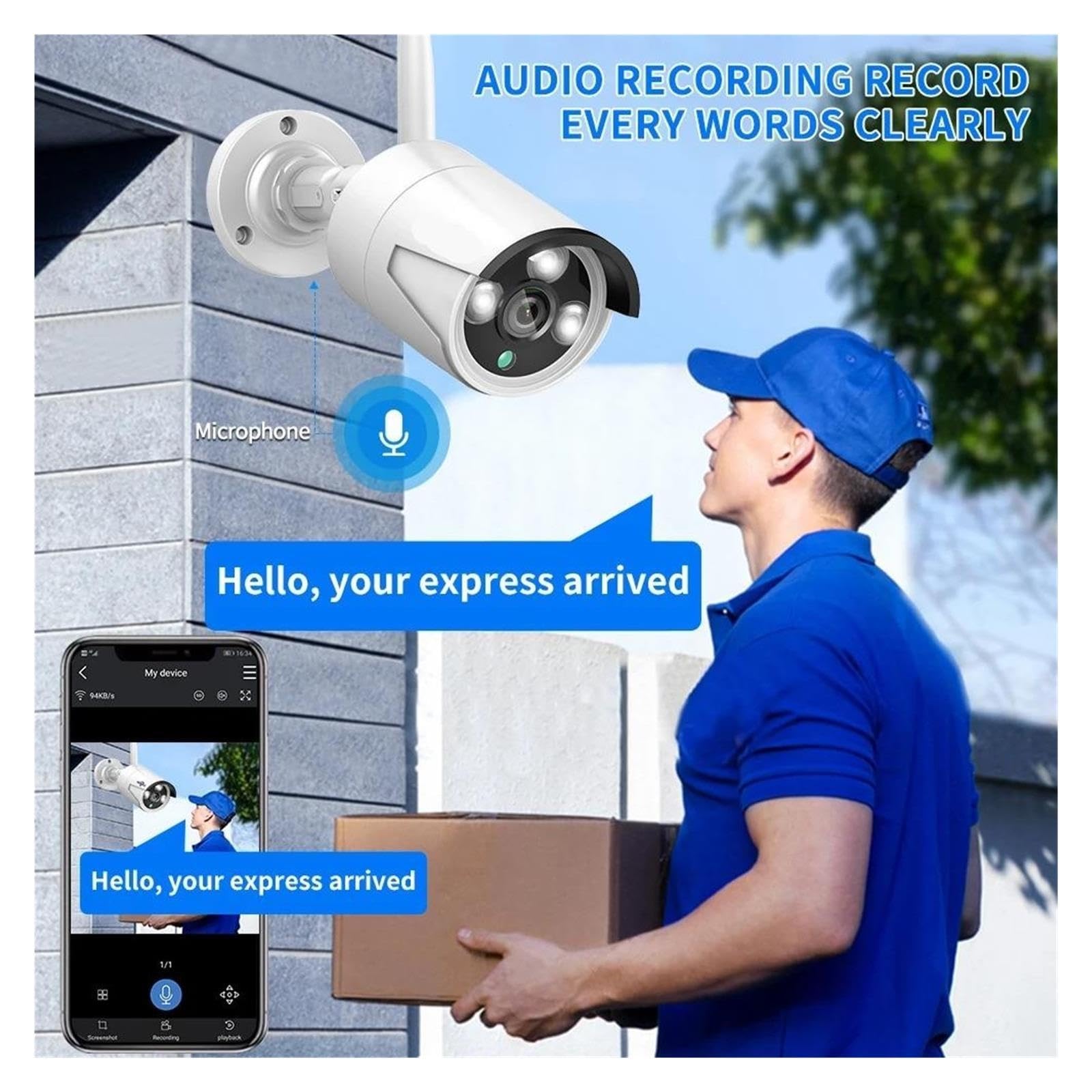 Sistema di sicurezza con telecamera CCTV WiFi da 3/5 MP