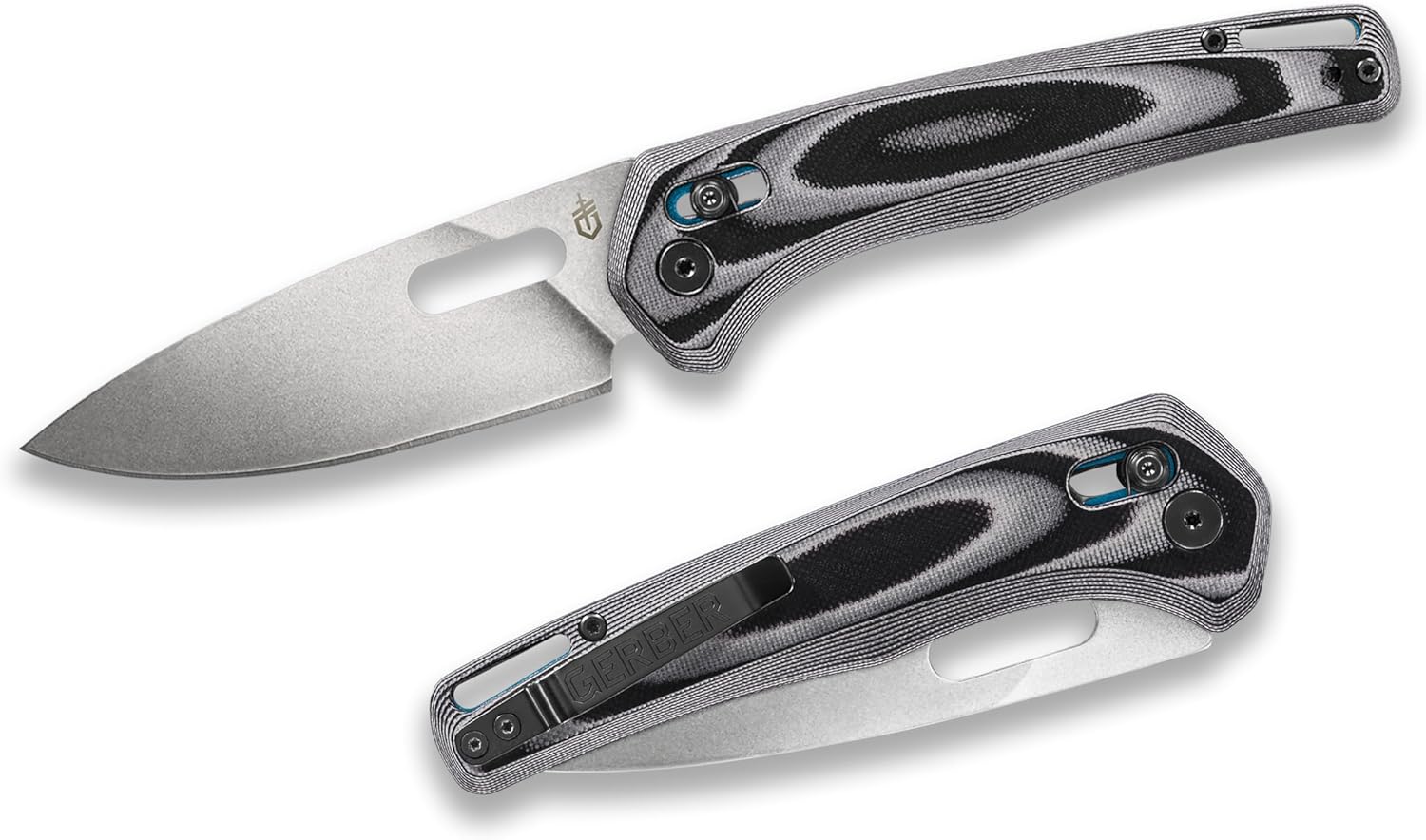 Gerber Gear Sumo EDC Folding Pocket Knife with Plain Edge Blade for Camping and Survival, Blue Cyan