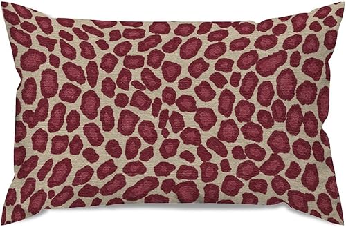 Vista 286 de Funda de cojín con estampado de guepardo rosa intenso, cojín cuadrado con estampado de animales fucsia, funda de almohada decorativa para el hogar