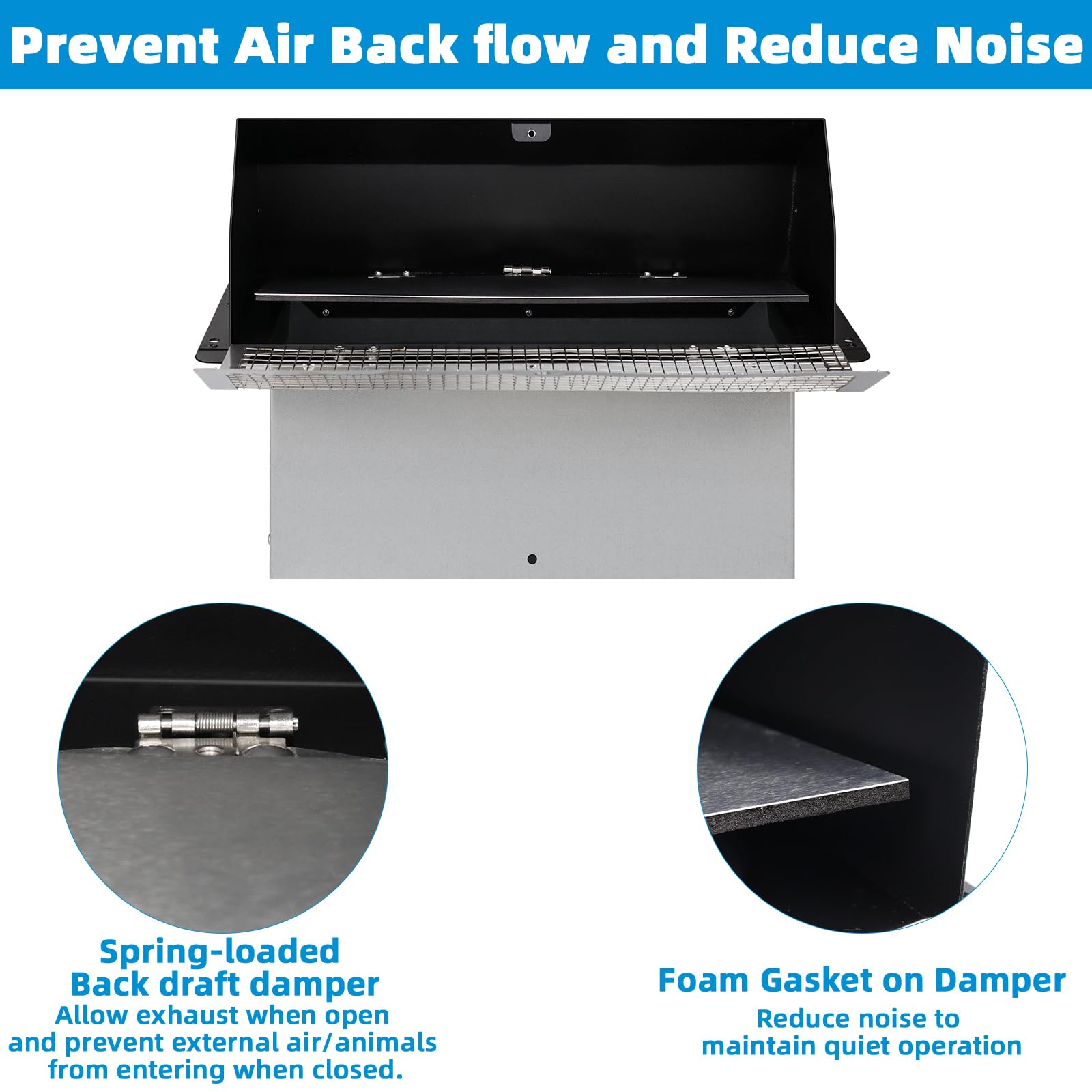 Snapklik.com : Wall Vent Cap For Microwave Exhaust,Range Hood Vent