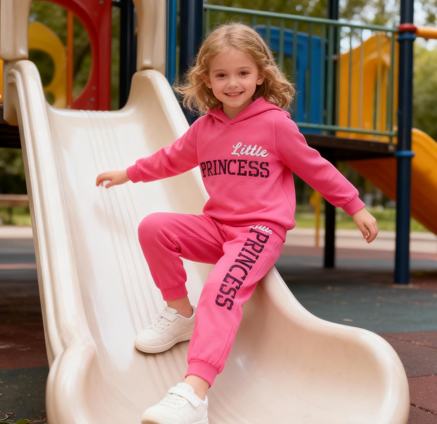 Toddler Girls Pant Set Warm Hoodie Long Sleeve Winter Outfits Sweatsuits Girls' Clothing Sets 2 Piece - Image 5