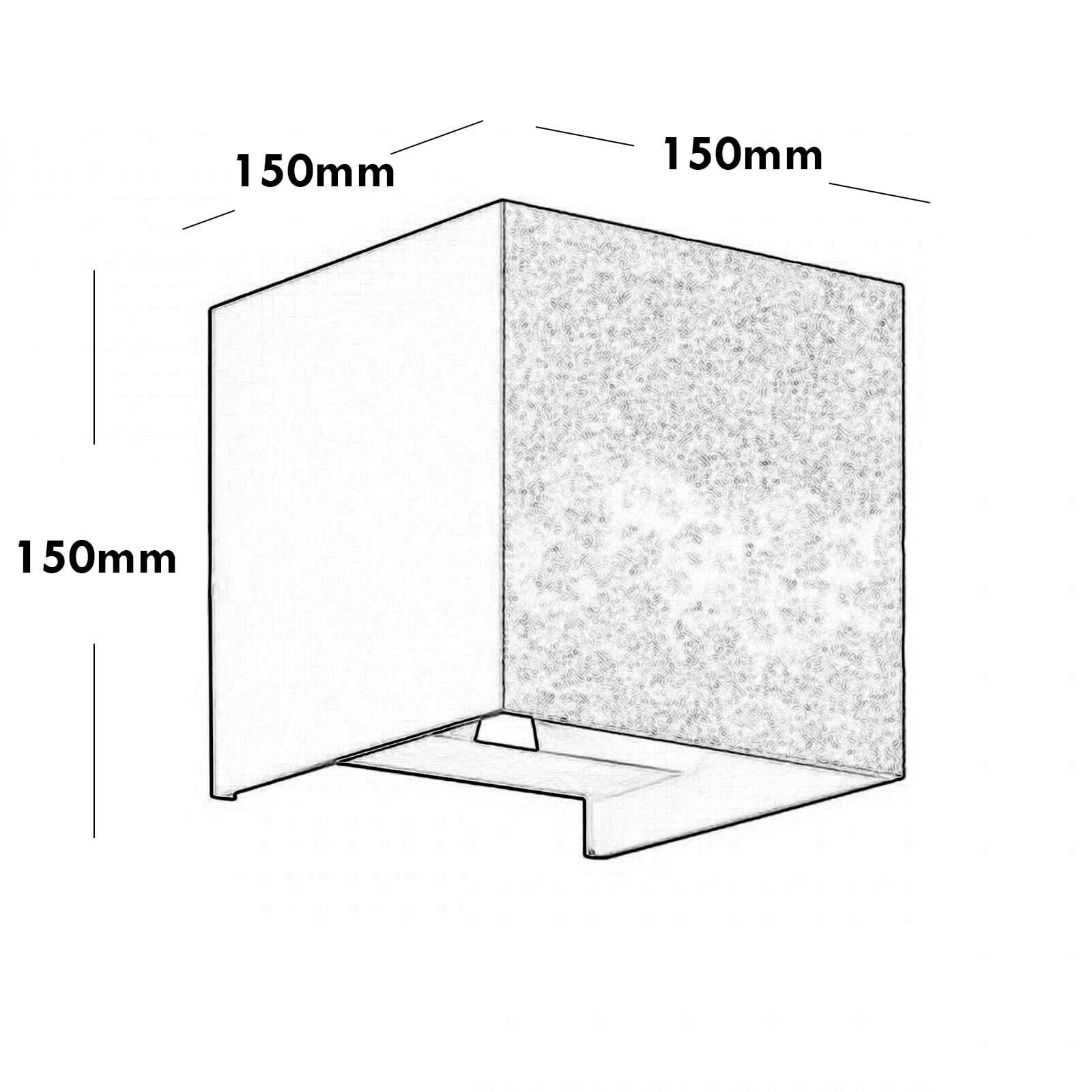 Applique Da Parete LED Cubo 40W 4000 Lumen: Luce Up&Down Regolabile, IP65, Colore Corten 3000K
