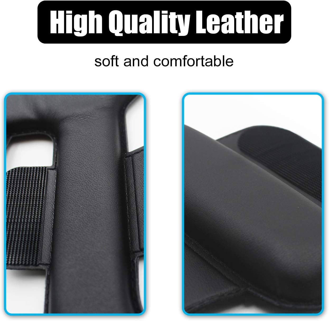 AMVR Headband Strap, Gravity Pressure Balance Cushion Leather Foam Pad for Oculus Quest 1 Headset Accessories with Comfortable Soft Sets