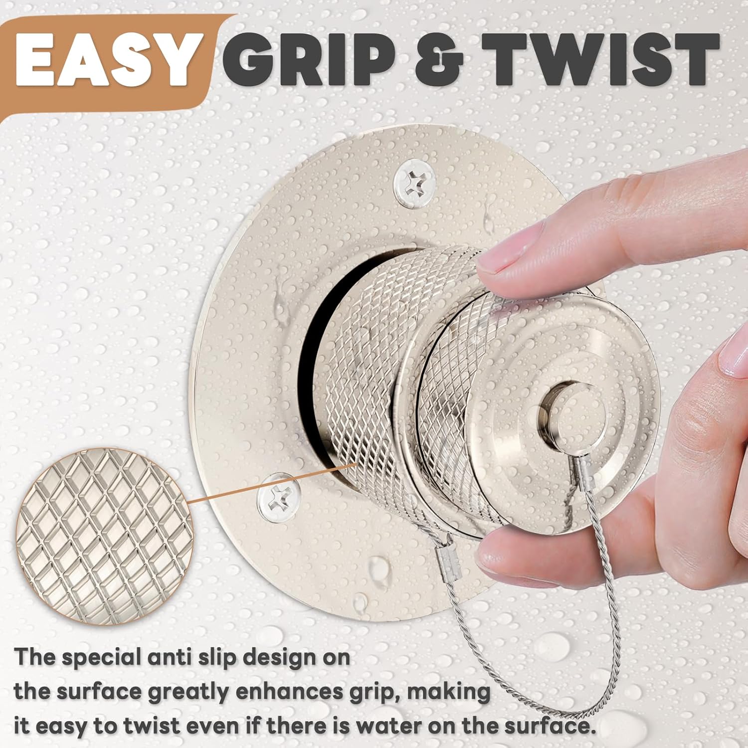 All Metal RV City Water Inlet with Check Valve Replacement, Leak Proof Water Hose Connector, Water Fill Inlet for Motorhome RV Camper Trailer Marine - Nickel