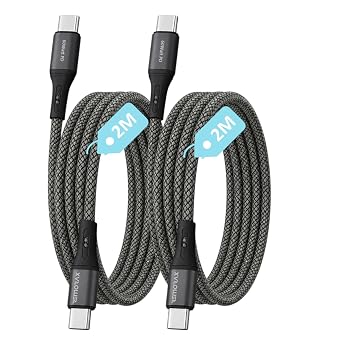 2 Adet x 2Metre Type C-C  RG L  Kablo Seti, 60Watt PD H zl   arj, iPhone 15/16/17 ve Android  in, REMORAX Wahoo 2Ad x 2Metre F me