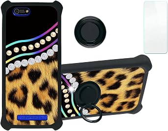 Aroepurt Cloud Stratus C5 Elite Case Compatible with Cloud Mobile Stratus C5 Elite Phone Case Cover [with Tempered Glass Screen Protector][Hard PC + Soft Silicone][Colorful Reflect Light] IMDH-ZBW