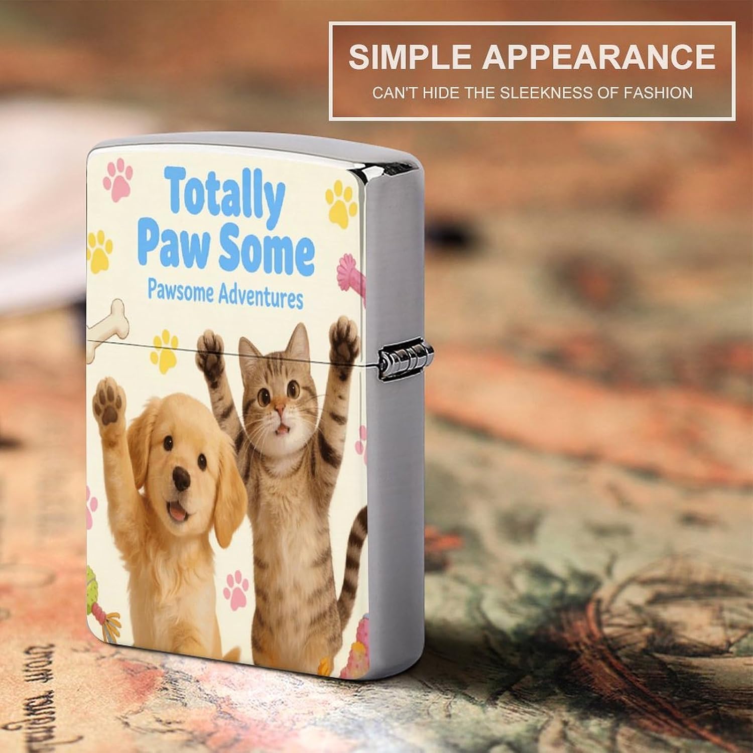 Totally Paw Some Metal Lighter Case Cover Lighter Sleeve