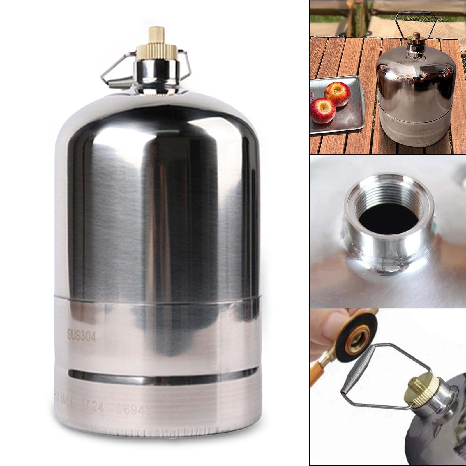 Bombola di Gas da Campeggio, Cartuccia di Gas, Vuota, Ricaricabile, Bombola per Picnic