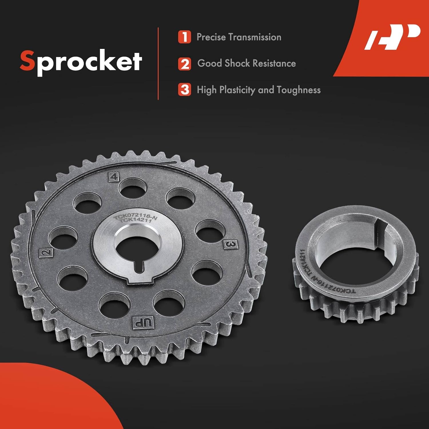 A-Premium Set of 6Pcs Engine Timing Chain Kit W/Tensioner & Guide & Sprocket [fits DOHC, L4 1.5L] Compatible with Honda Fit 2007 2008, Replace# 14401PWC004, 14211PWA000