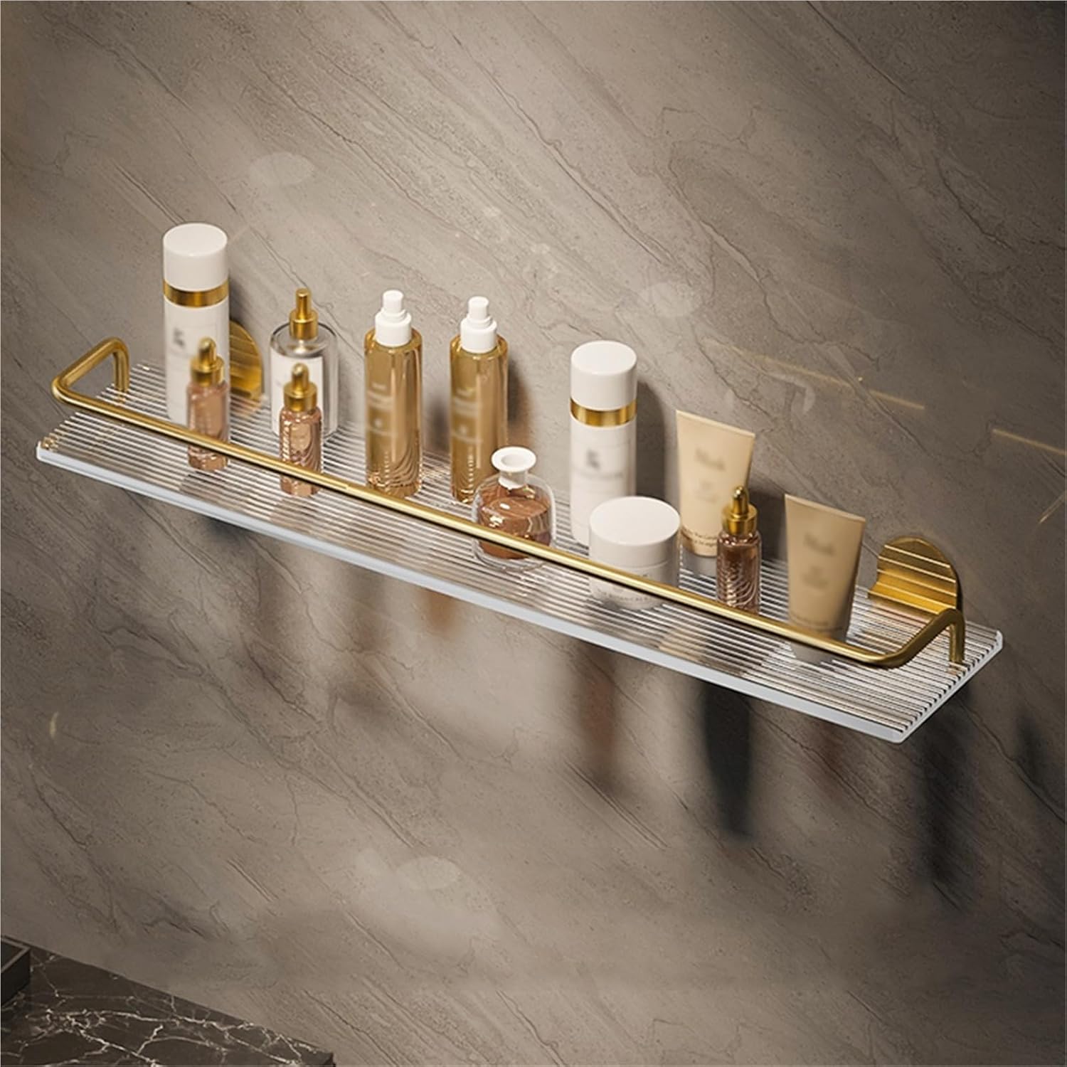 Wall Mounted Bathroom Shelf Wall Shelves for Bathroom/Living Room/Kitchen/Bedroom