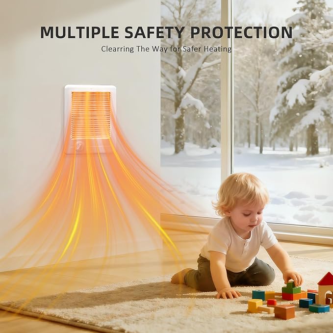 Calefactor Eléctrico de Pared con Termostato 1500W 240V miniatura 3