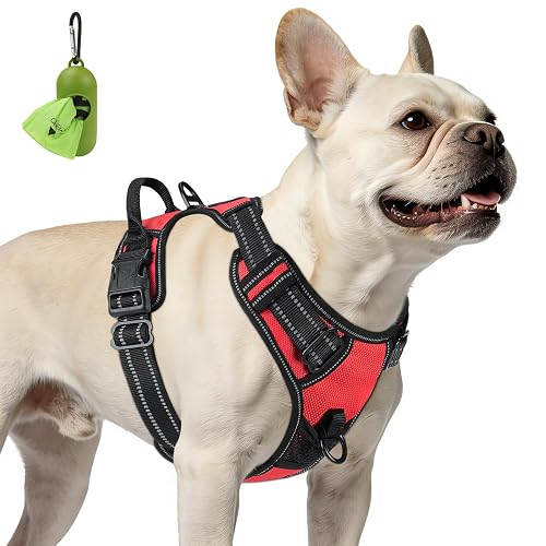 Joytale Arnes Perro Pequeño,Chaleco Reflectante Suave Transpirable para Perro,Arnés con Doble Anilla,Arnés…