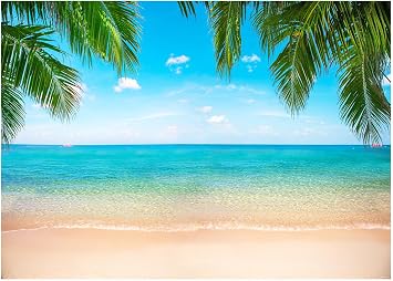 Beach Backdrop Tropical Luau Summer Party Photography