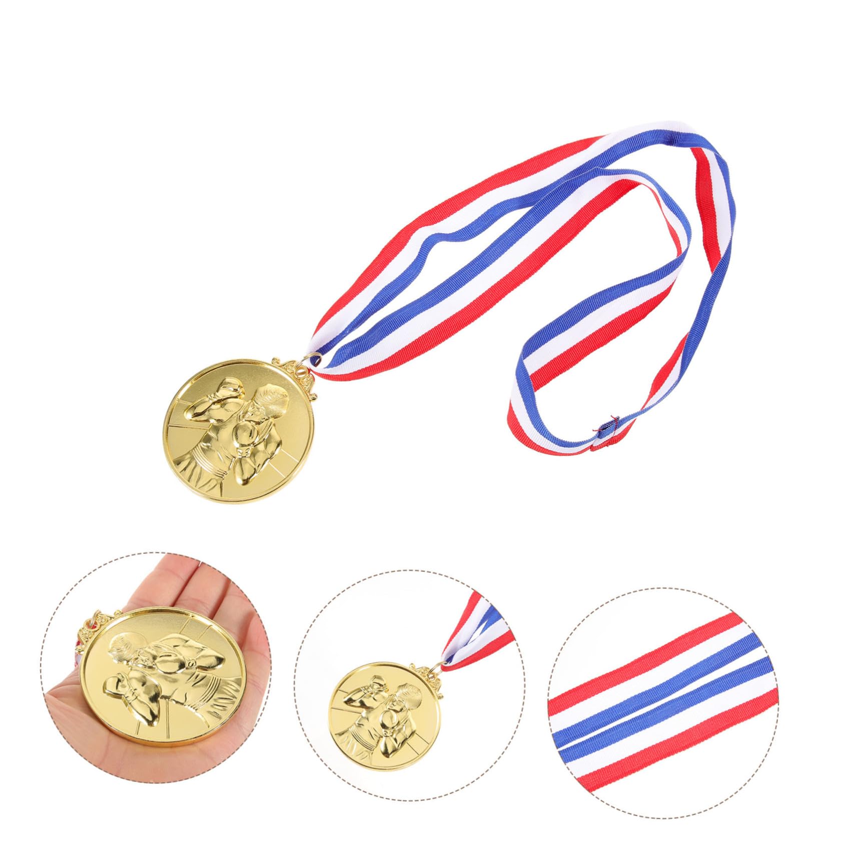 Supvox Boxkampfmedaille Laufende Medaillen Turnier Medaillen Als Belohnung Medaillen Im Rennwettbewerb Rennmedaillen Rennen Medaillen Goldmedaille Golden Zinklegierung